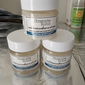 Christophe Robin Cleansing Purifying Scrub with Sea Salt 3x40ml